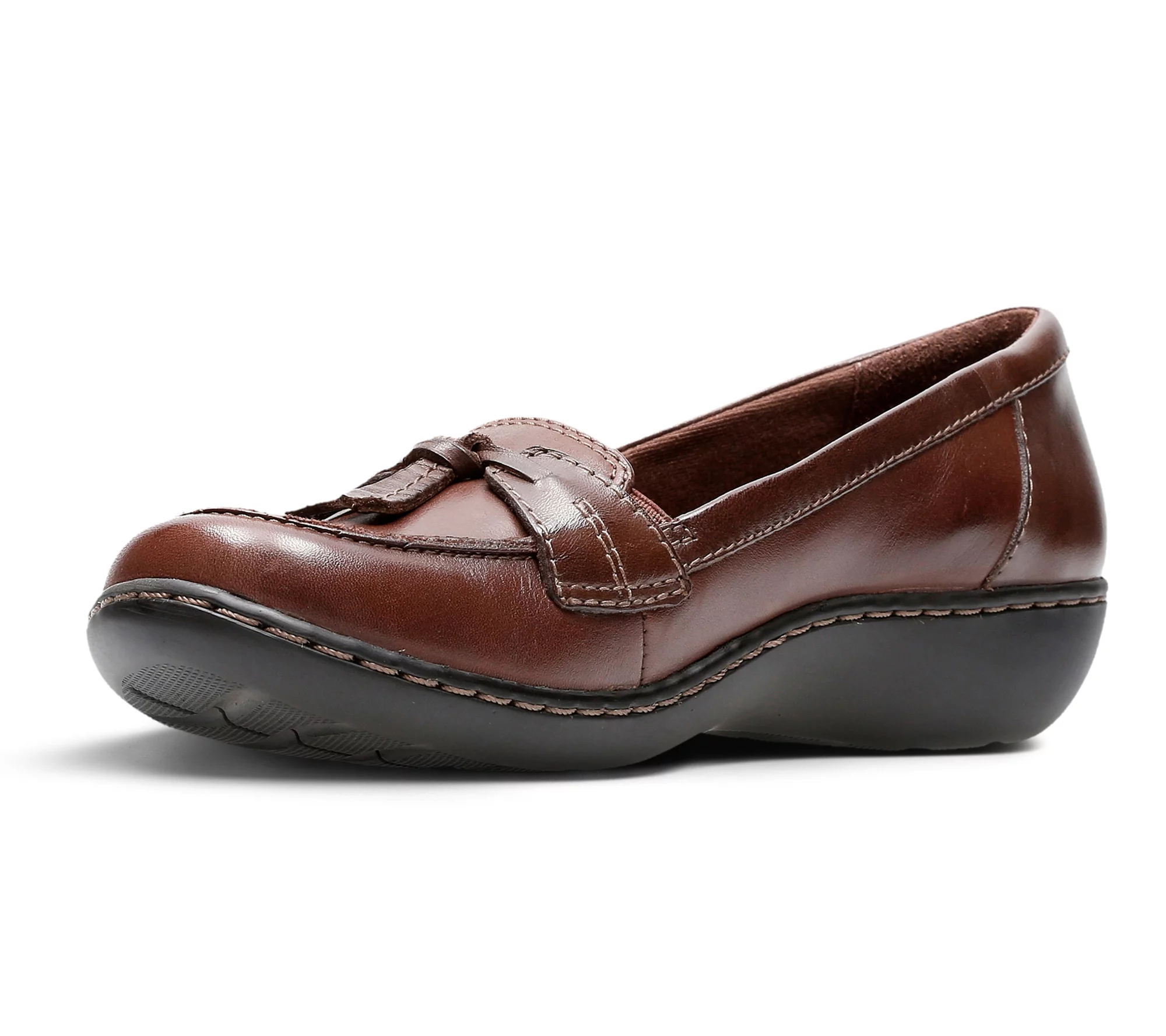 Clarks Collection Leather Slip On Loafer - Ashland Bubble