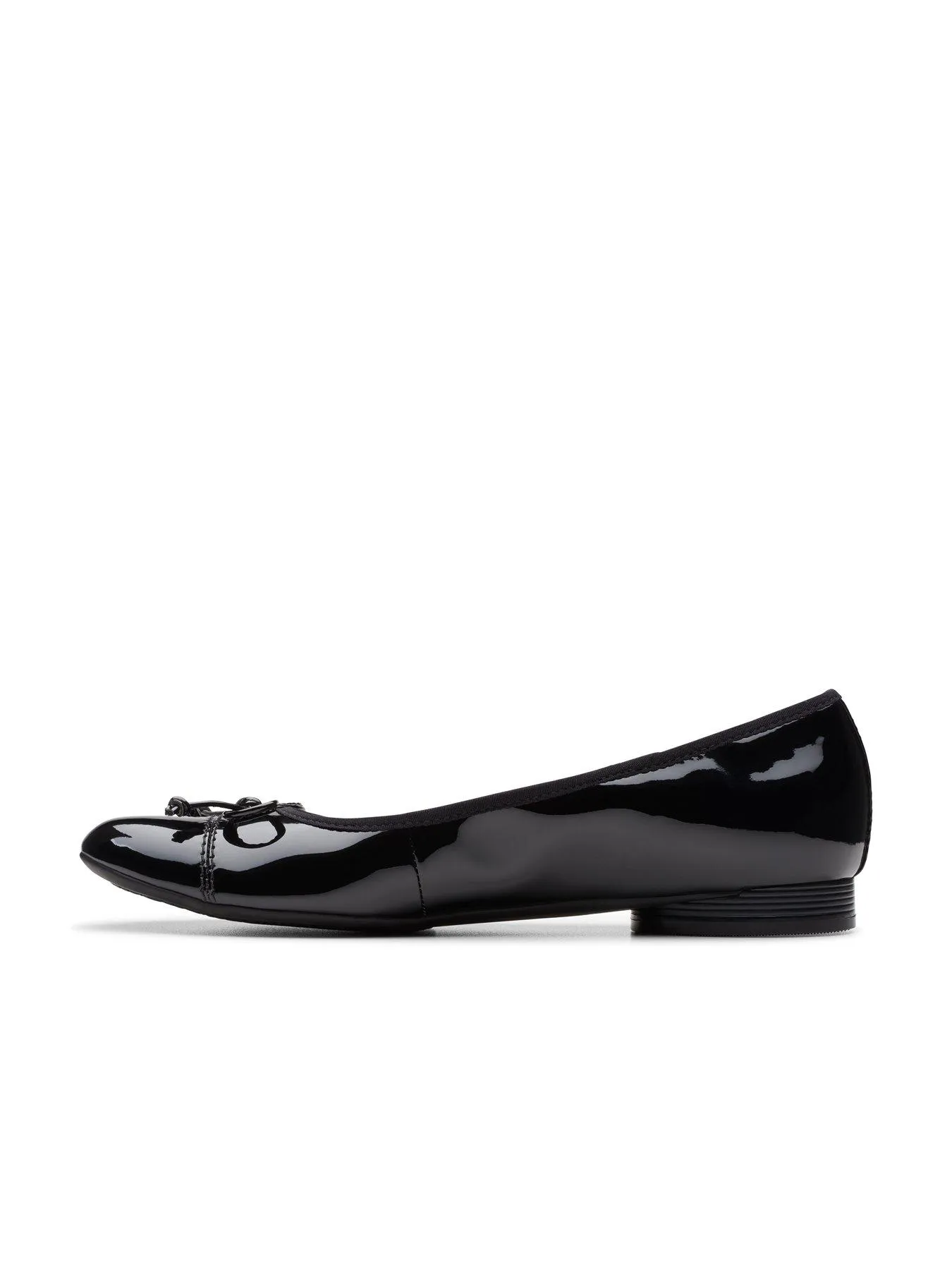 Clarks Loreleigh Rae Ballerina Shoe - Black Pat