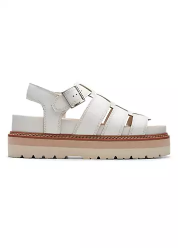 Clarks Off White Lea Orianna Twist Sandals | Grattan