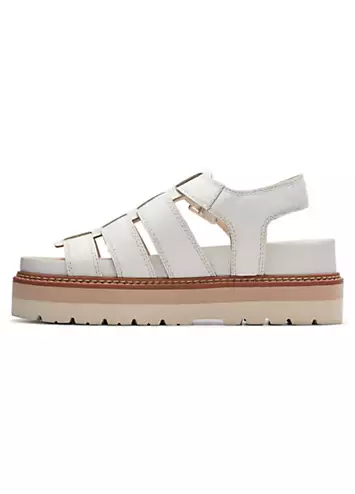 Clarks Off White Lea Orianna Twist Sandals | Grattan