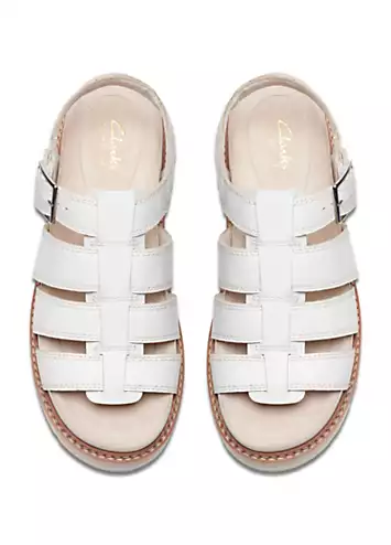 Clarks Off White Lea Orianna Twist Sandals | Grattan