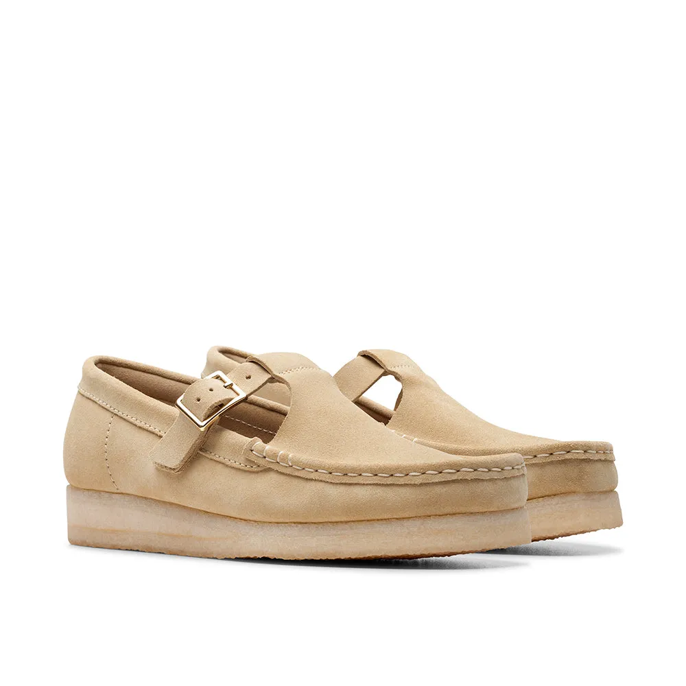    Clarks - Wallabee T Bar - Maple Suede