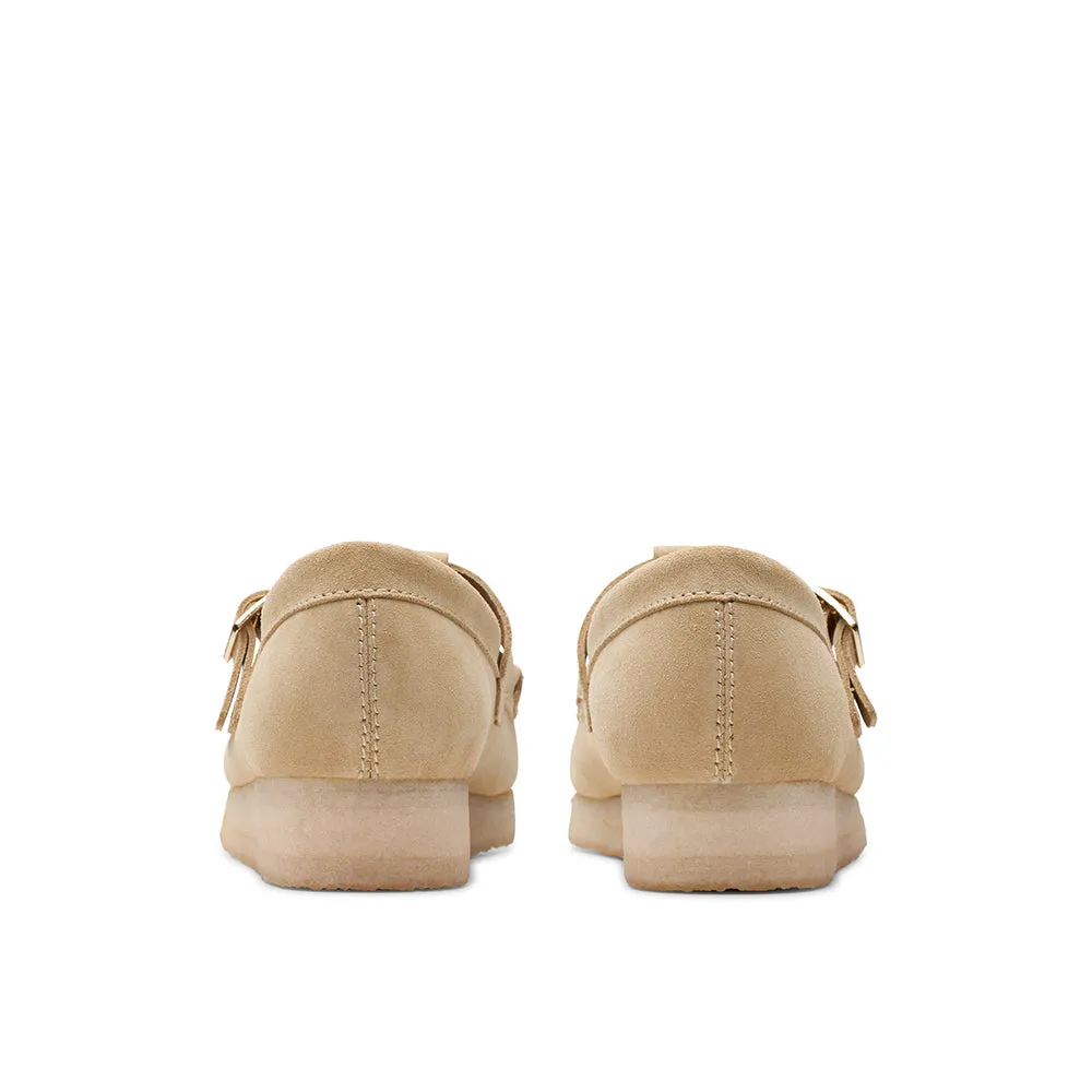    Clarks - Wallabee T Bar - Maple Suede