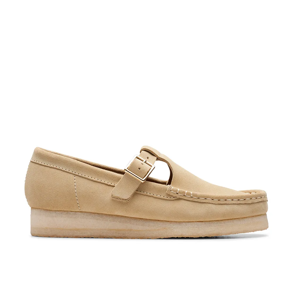    Clarks - Wallabee T Bar - Maple Suede