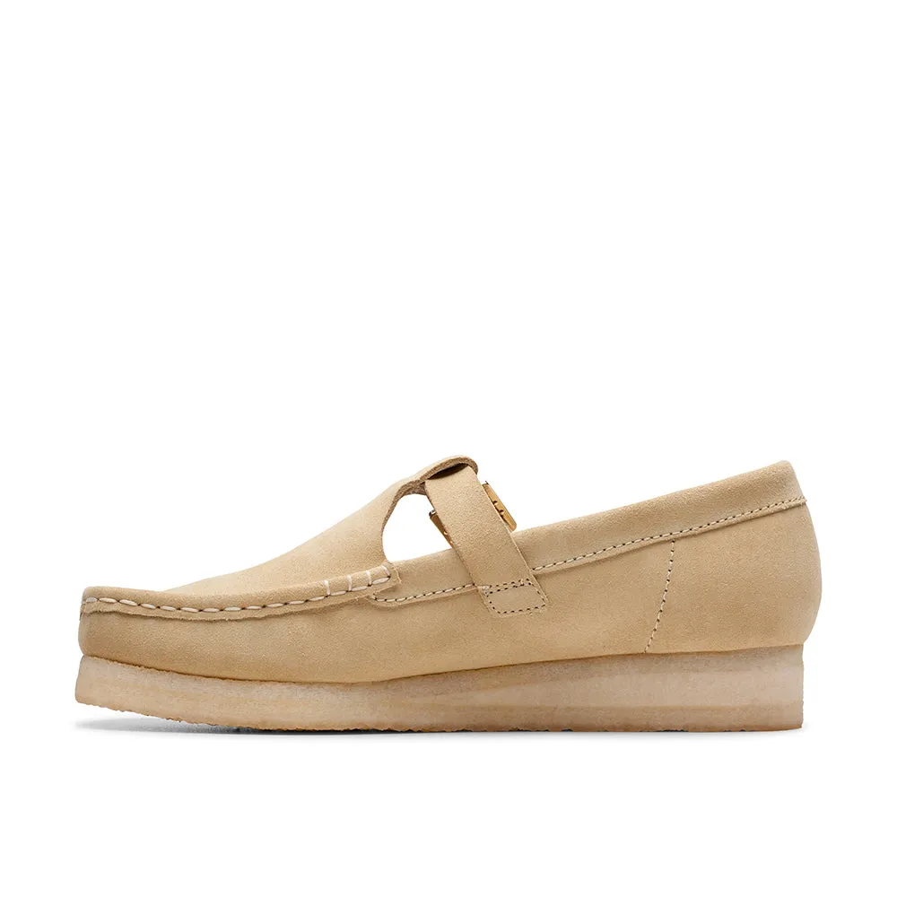    Clarks - Wallabee T Bar - Maple Suede