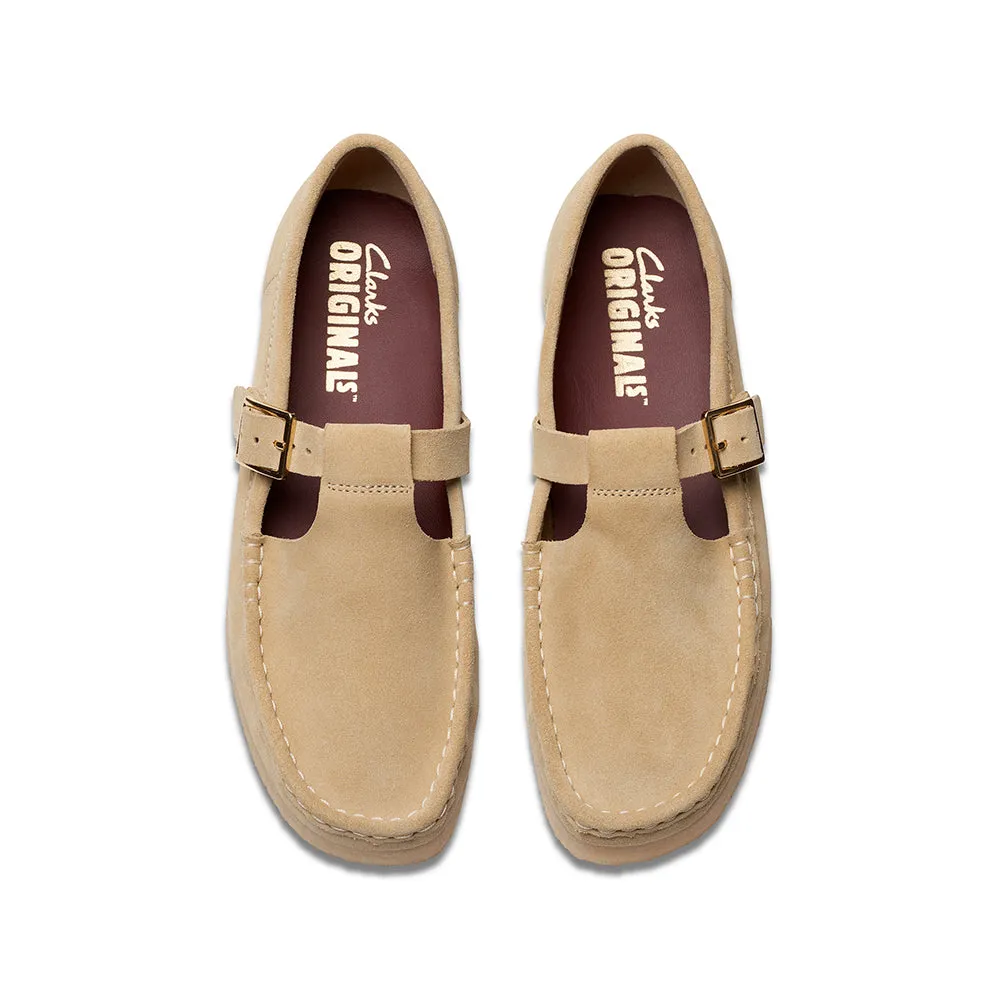    Clarks - Wallabee T Bar - Maple Suede