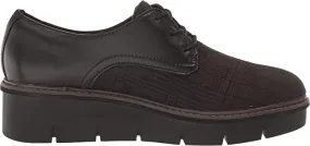 Clarks Womens Airabell Tye- Black Interest