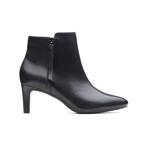 Clarks Women's Calla Blossom Boot Black Leather