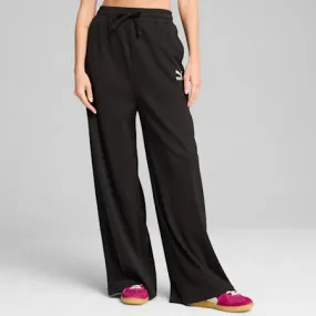 CLASSICS Ribbed Women's Relaxed Pants | PUMA Black | PUMA Shop All Puma | PUMA 