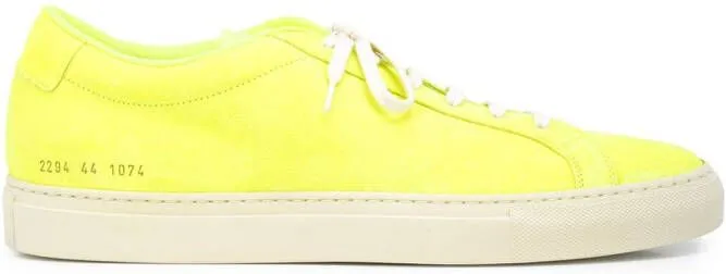 Common Projects Achilles suede sneakers Yellow