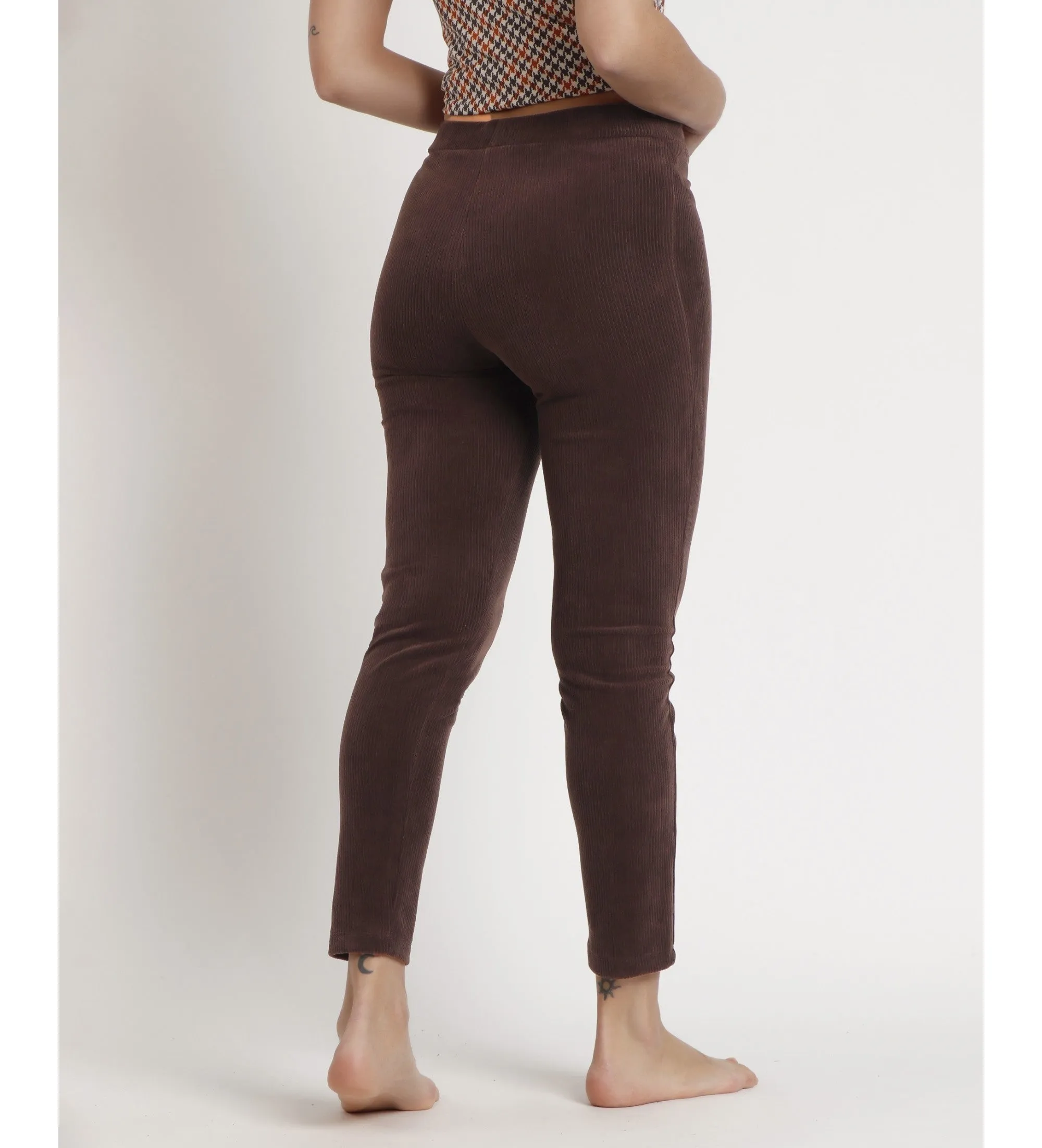 CORDUROY LONG STRETCH TROUSERS