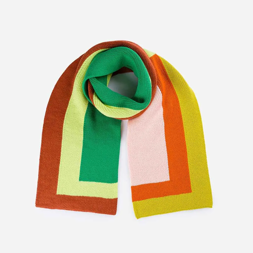 Corner Colorblocking Big Scarf