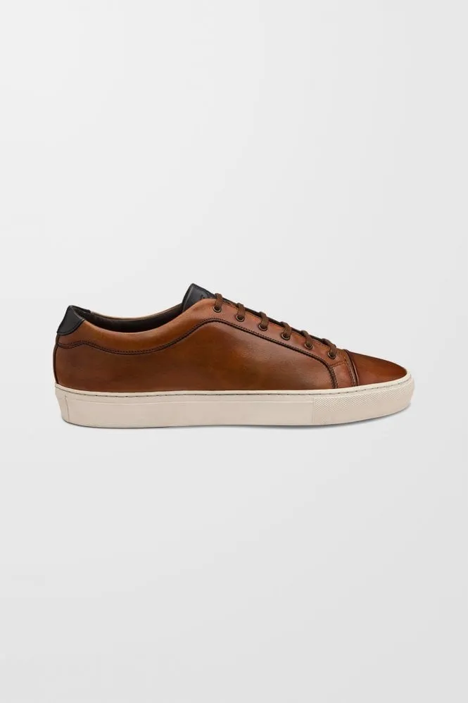 Dash Leather Trainers (in Chestnut)