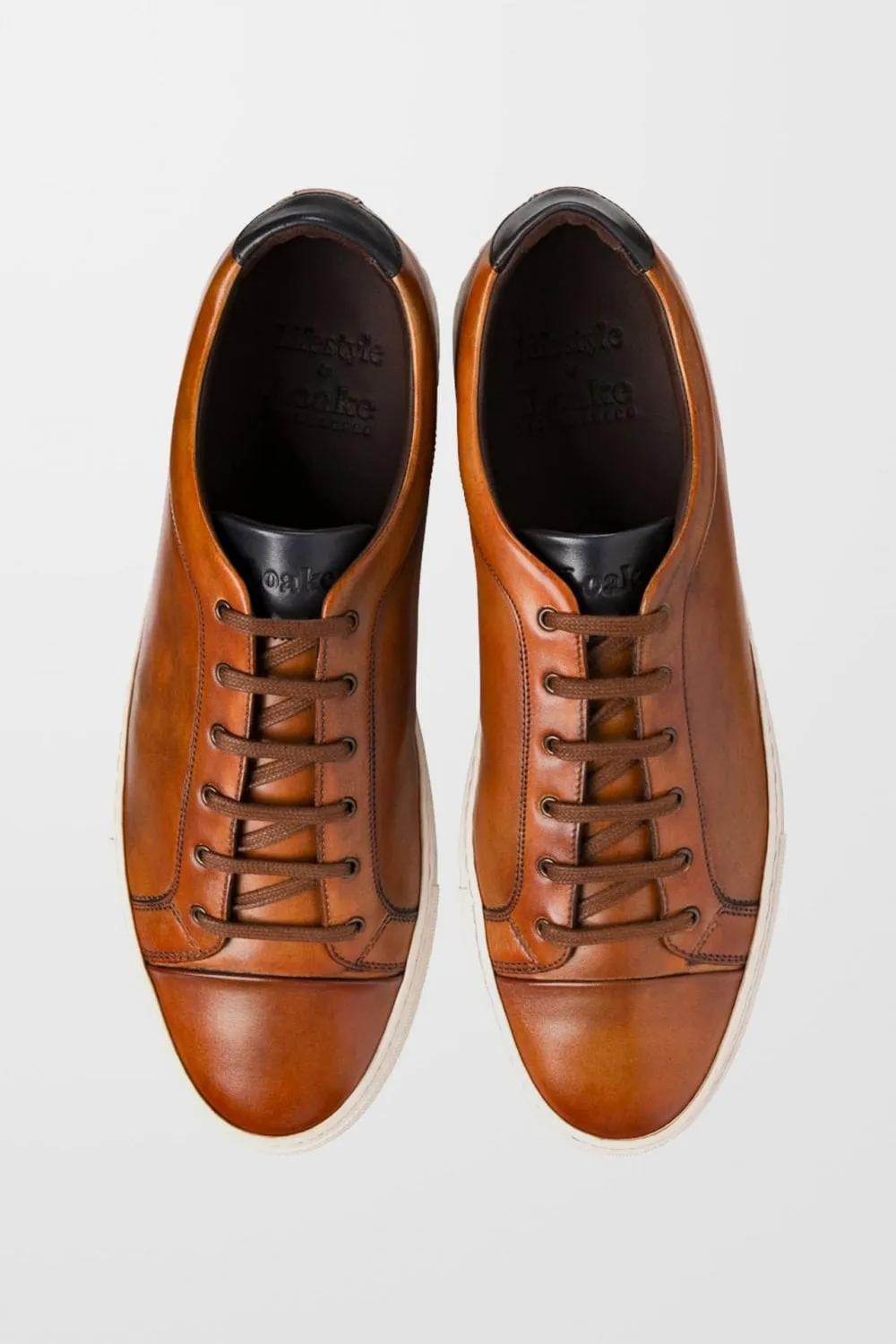 Dash Leather Trainers (in Chestnut)