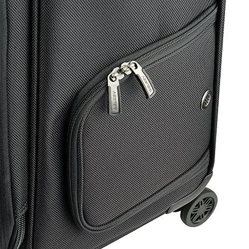 Delsey Luggage Cruise Lite Softside Carry-On Exp. Spinner Suiter Trolley, Black