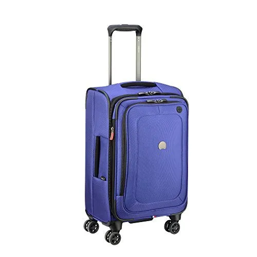 Delsey Luggage Cruise Lite Softside Carry-On Exp. Spinner Suiter Trolley, Blue