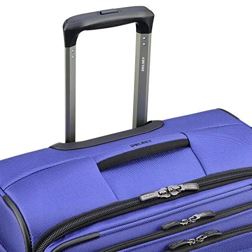 Delsey Luggage Cruise Lite Softside Carry-On Exp. Spinner Suiter Trolley, Blue