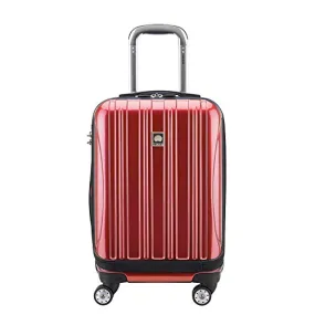 DELSEY Paris Helium Aero Hardside Expandable Luggage with Spinner Wheels, Brick Red, Carry-On 19 Inch