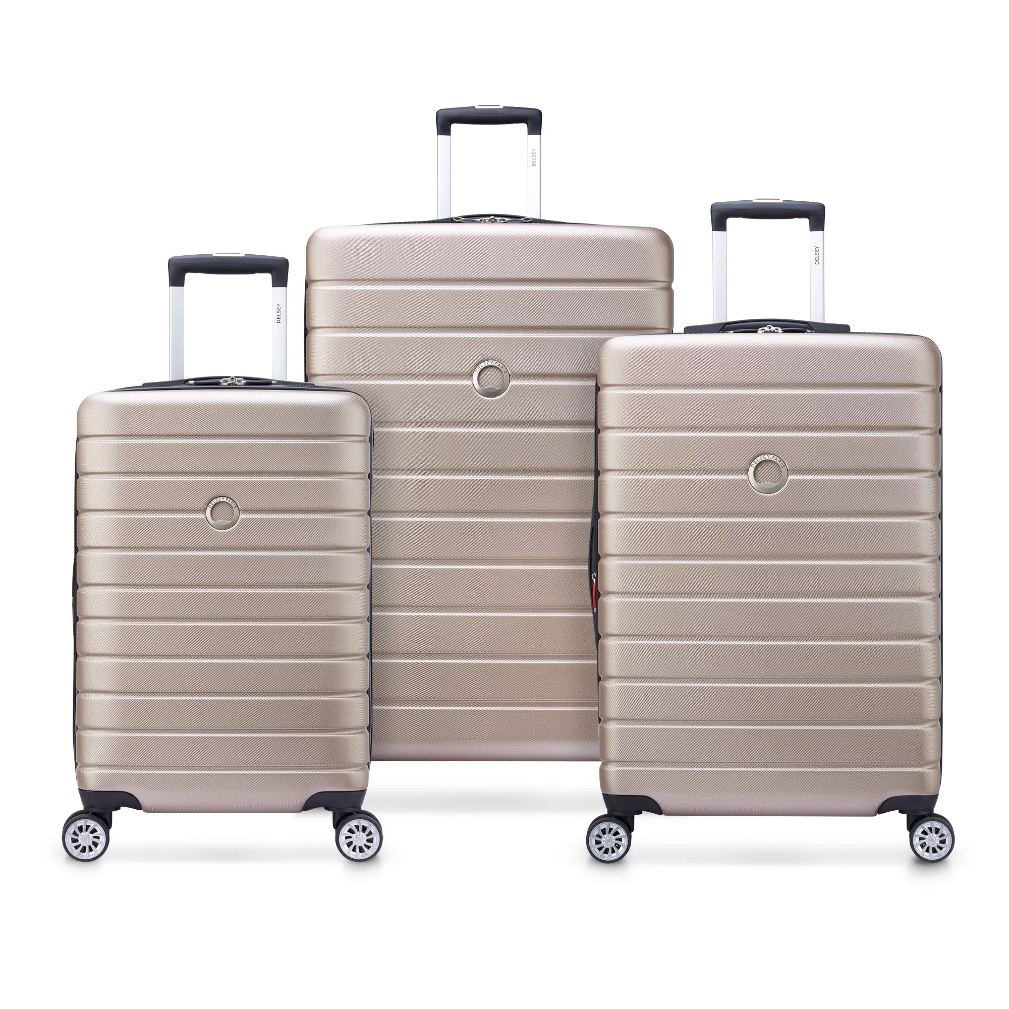 Delsey Paris Jessica 3 Piece Set Hardside Expandable Luggage with Spinner Wheels  