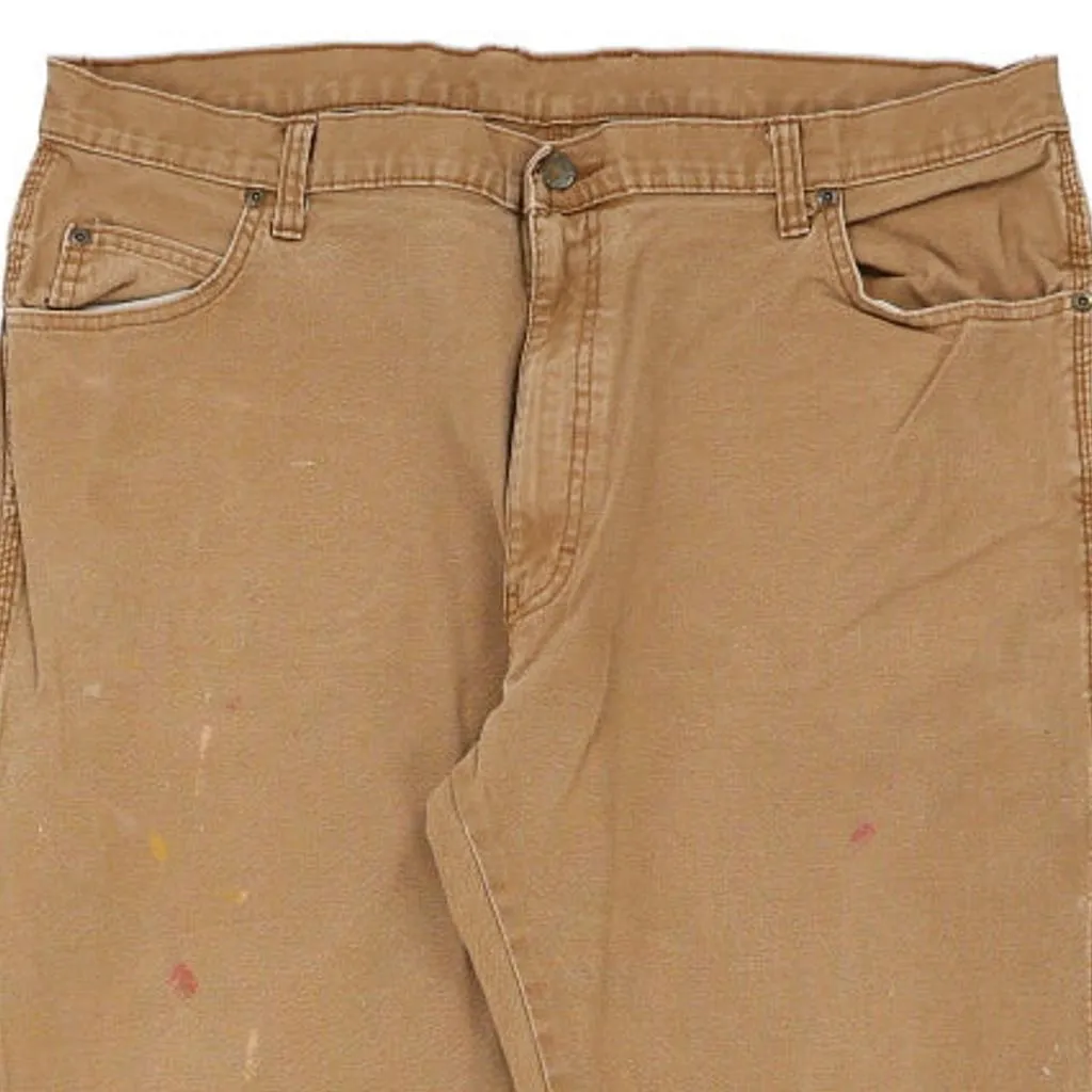 Dickies Carpenter Trousers - 38W 32L Beige Cotton