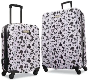 Disney Minnie Loves Mickey Hardside 2-Piece Luggage Set 