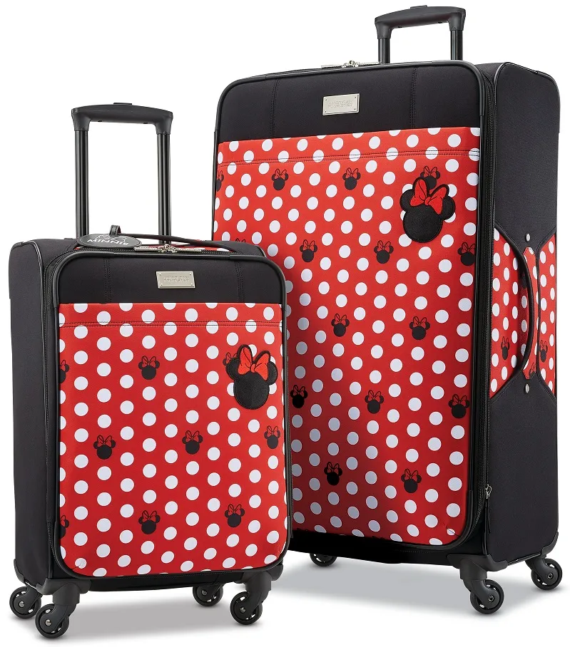 Disney Minnie Mouse Dots Softside 2-Piece Luggage Set 