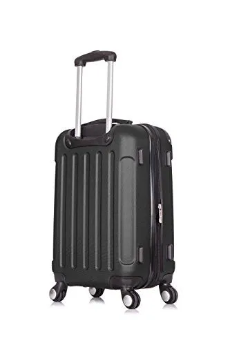 Dukap Luggage Intely Hardside Spinner 20'' Inches Carry-On With Usb Port - Black