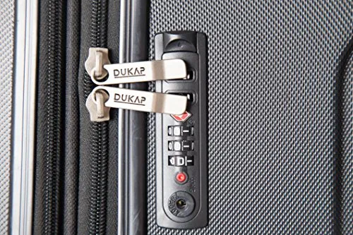 Dukap Luggage Intely Hardside Spinner 20'' Inches Carry-On With Usb Port - Black