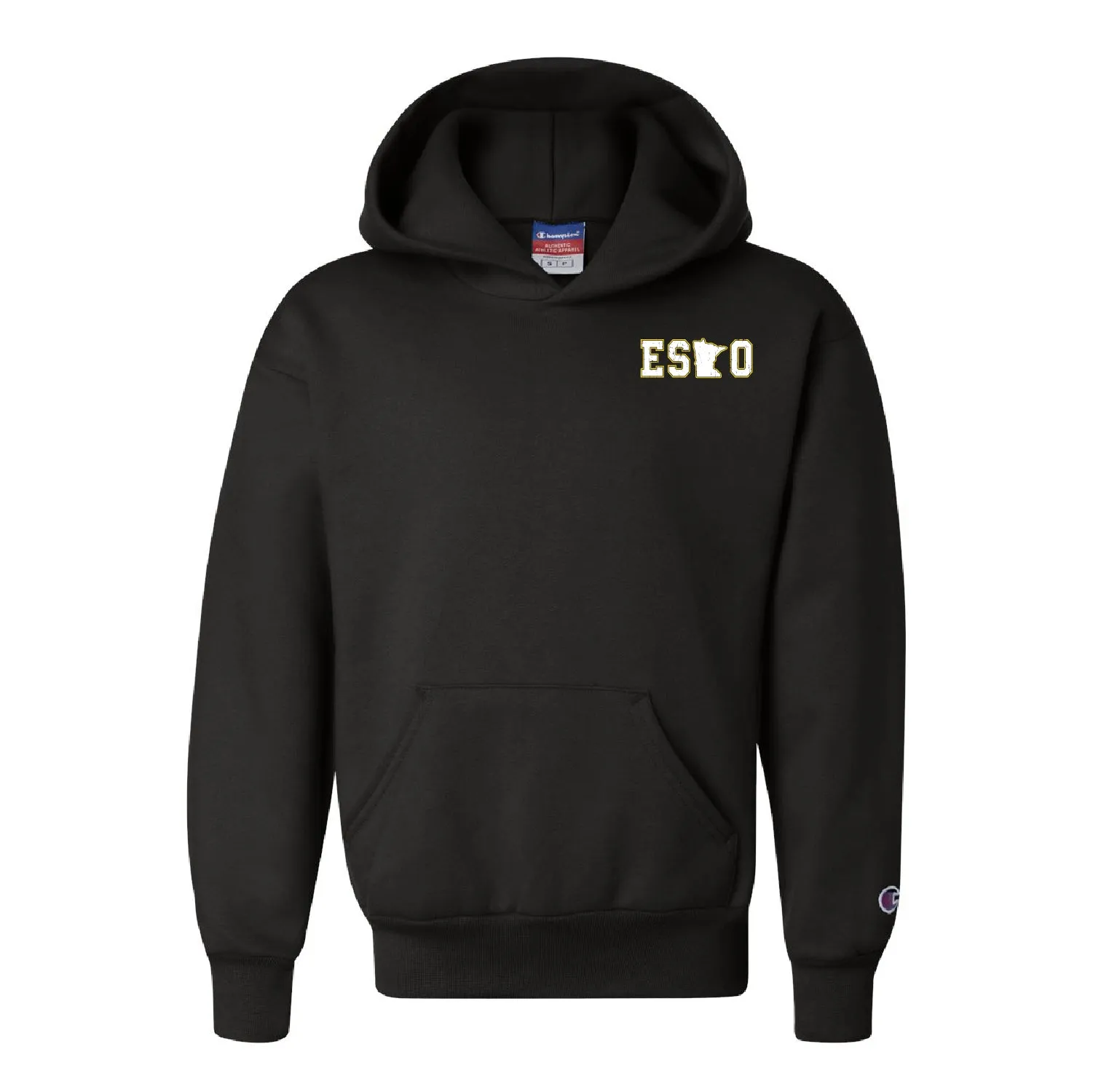 Esko Logo Champion Youth Powerblend Pullover Hooded Sweatshirt