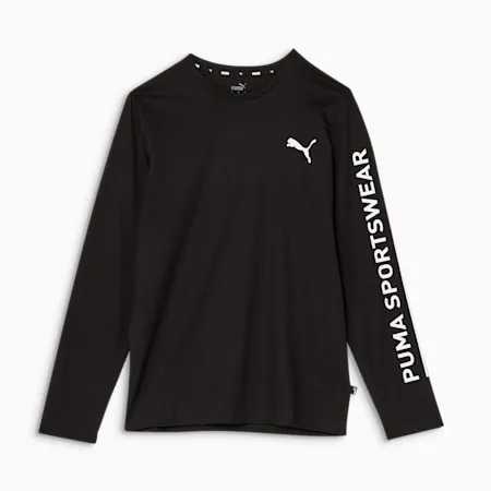 Essentials Men's Long Sleeve Tee | Puma Black | PUMA Staff Picks | PUMA 