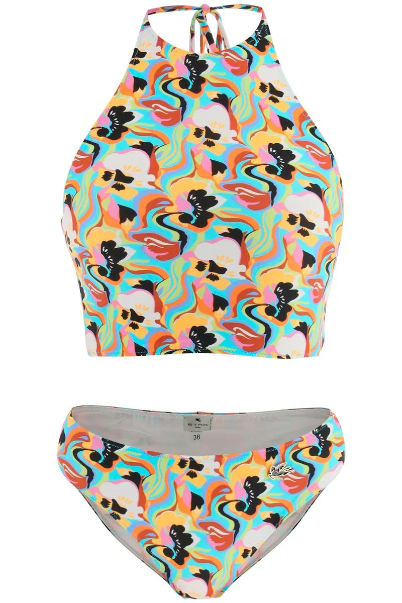 ETRO    Etro Multicolored Floral Bikini Set