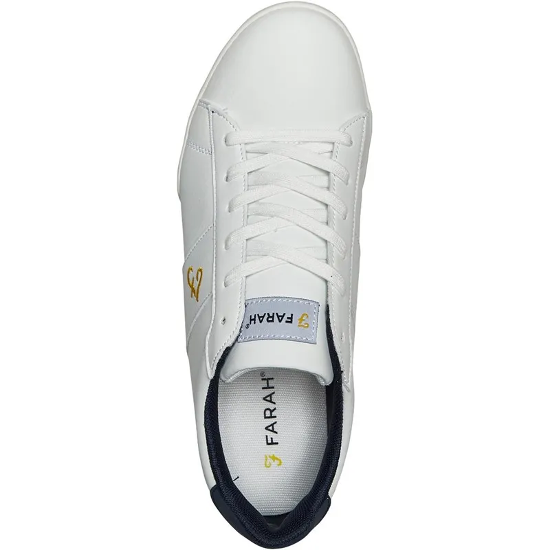 FARAH Mens Wyatt Trainers White