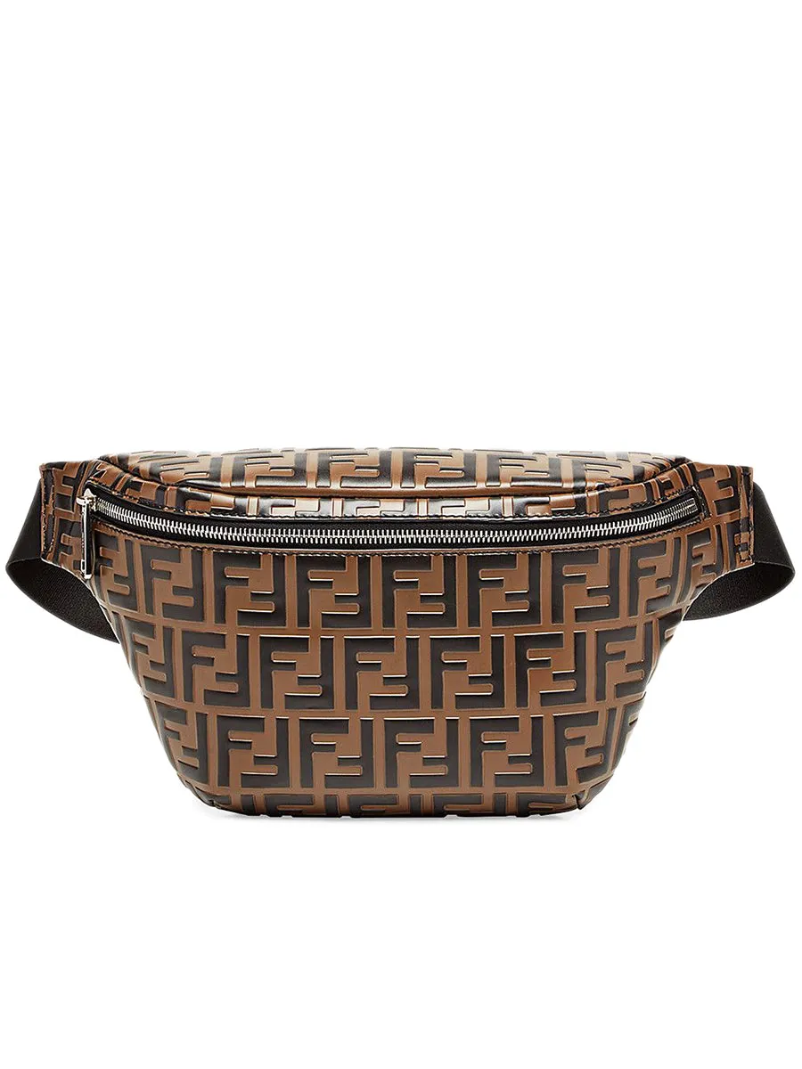 Fendi Brown Leather Belt Bag