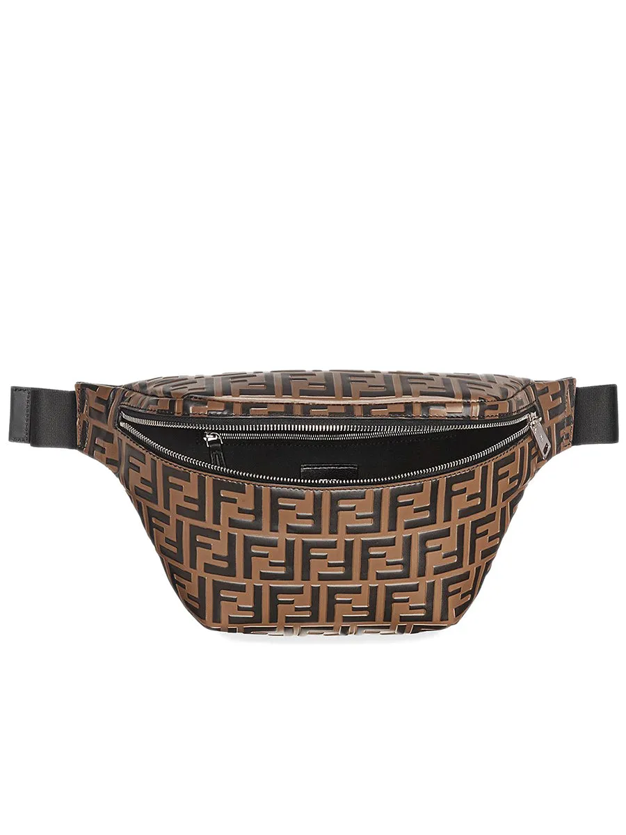 Fendi Brown Leather Belt Bag