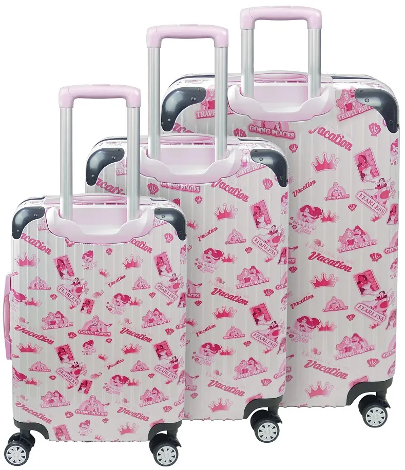 Ful Disney Princess Group Badges 3-Piece Luggage Set 