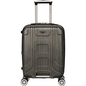 Gabbiano Provence 20 Expandable Carry-On Hardside Spinner Luggage (Black)