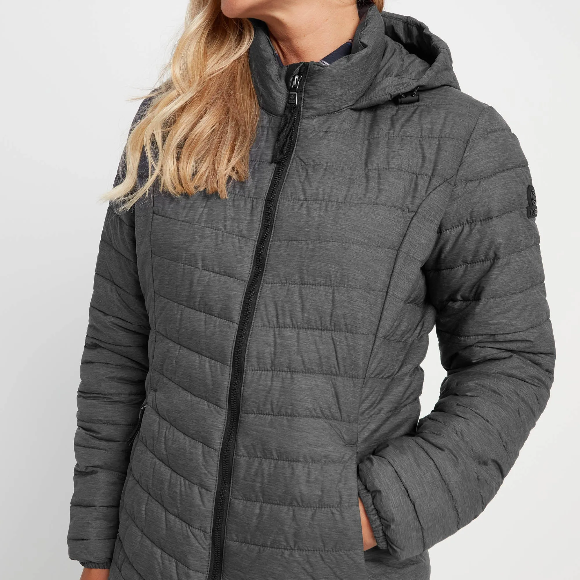 Garriston Womens Lightweight Padded Jacket - Grey Marl