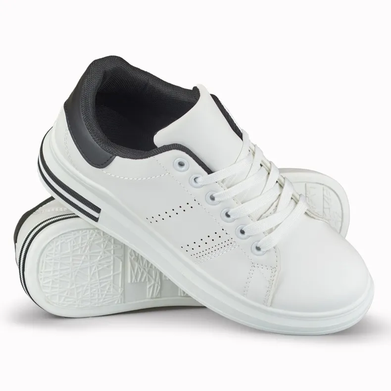 Gerini women's black and white sneakers