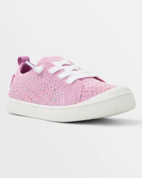 Girls Bayshore Closed Knit Plus Shoes - Lilac Chiffon