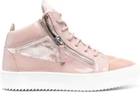 Giuseppe Zanotti high-top lace-up sneakers Pink