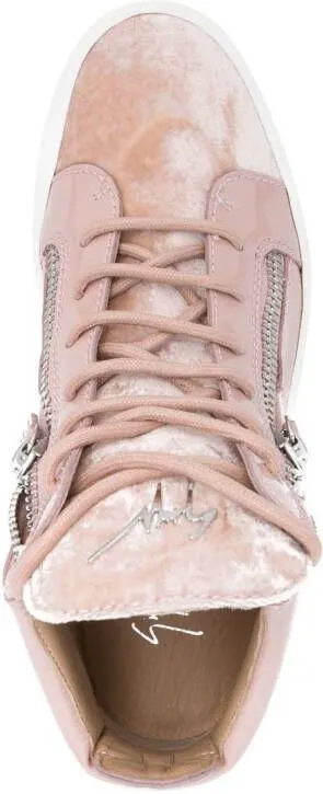 Giuseppe Zanotti high-top lace-up sneakers Pink