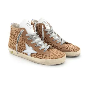 Golden Goose Leopard Francy Sneakers For Teen Girls