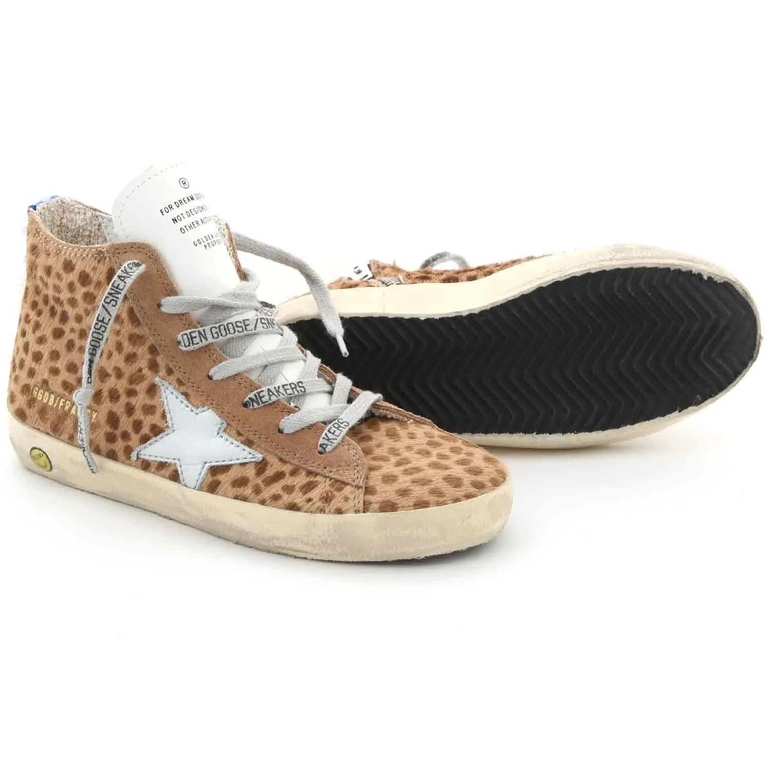 Golden Goose Leopard Francy Sneakers For Teen Girls