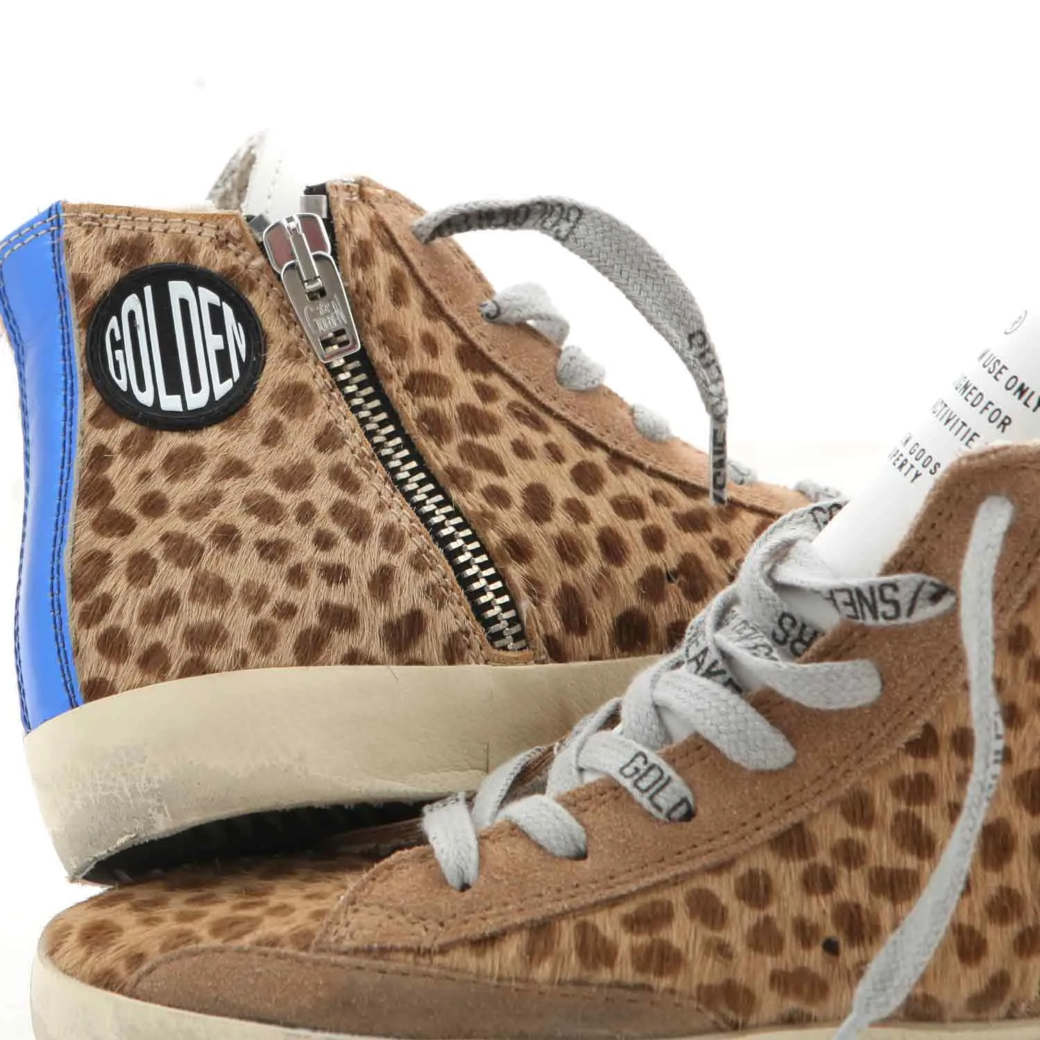 Golden Goose Leopard Francy Sneakers For Teen Girls