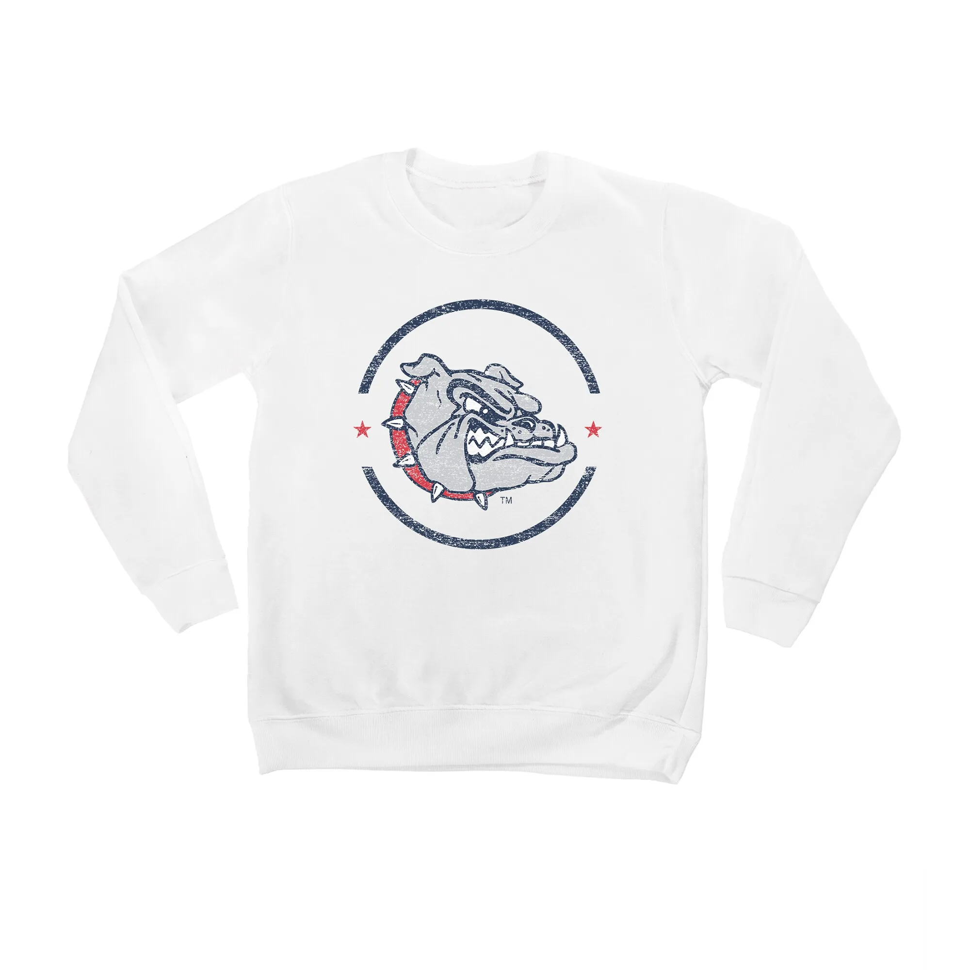 Gonzaga Bulldogs Youth White End Zone Pullover Sweatshirt