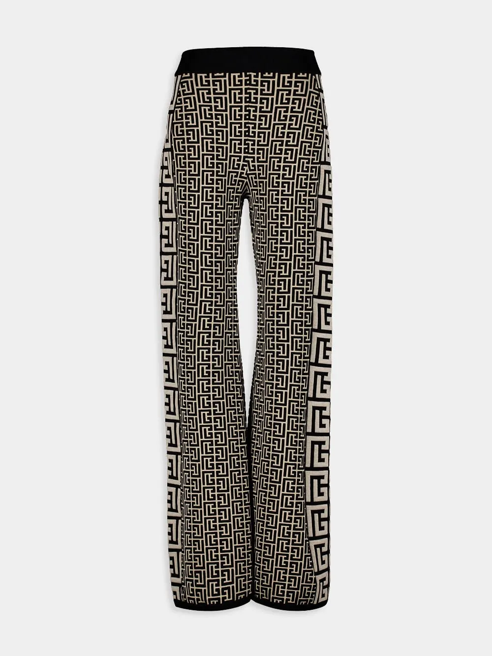 Graphic Wide-Leg Trousers