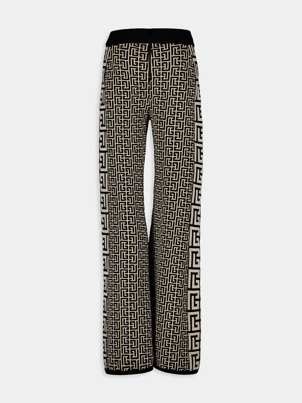 Graphic Wide-Leg Trousers