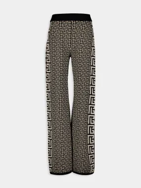 Graphic Wide-Leg Trousers