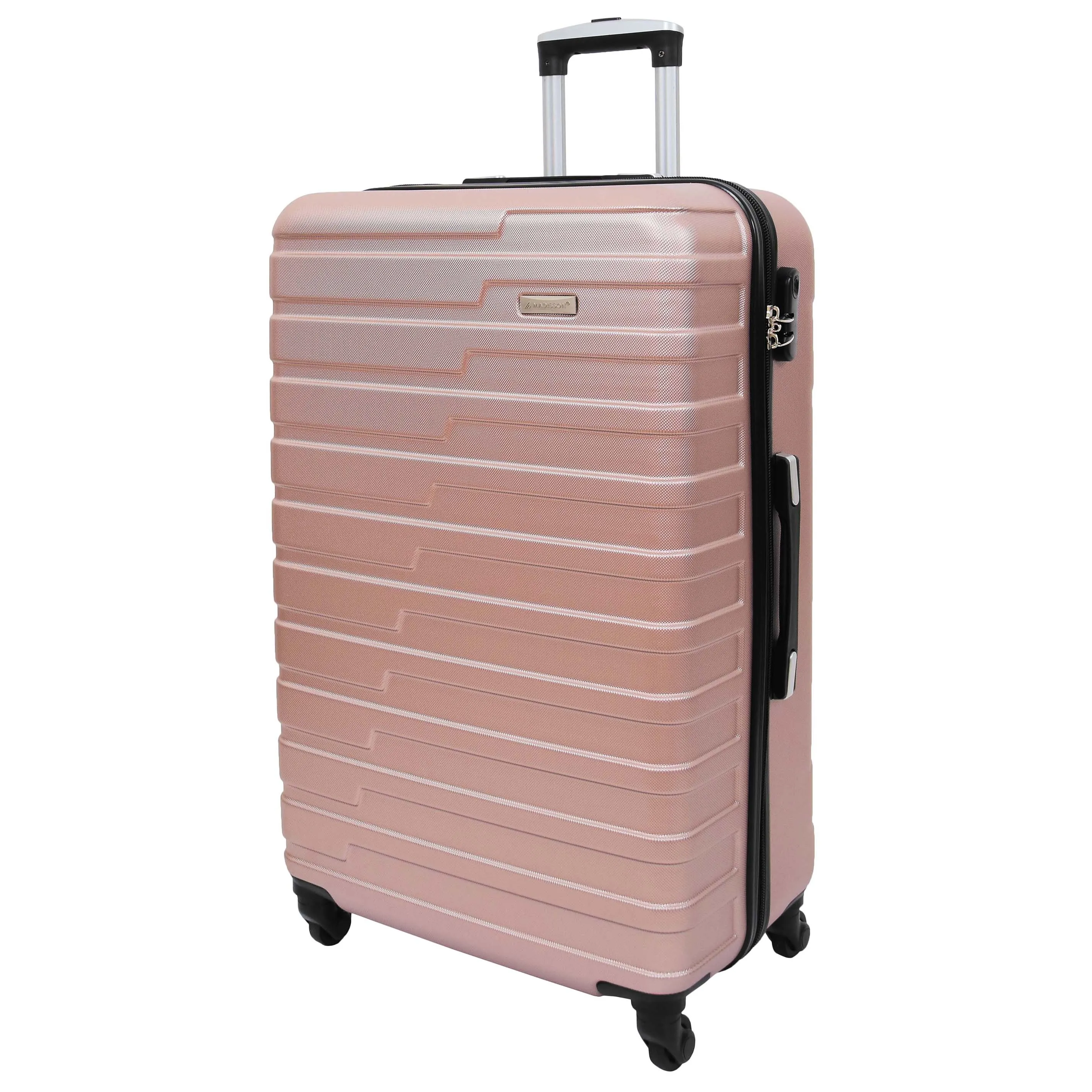 Hard Shell Four Wheel Luggage Digit Lock Sega Rose Gold