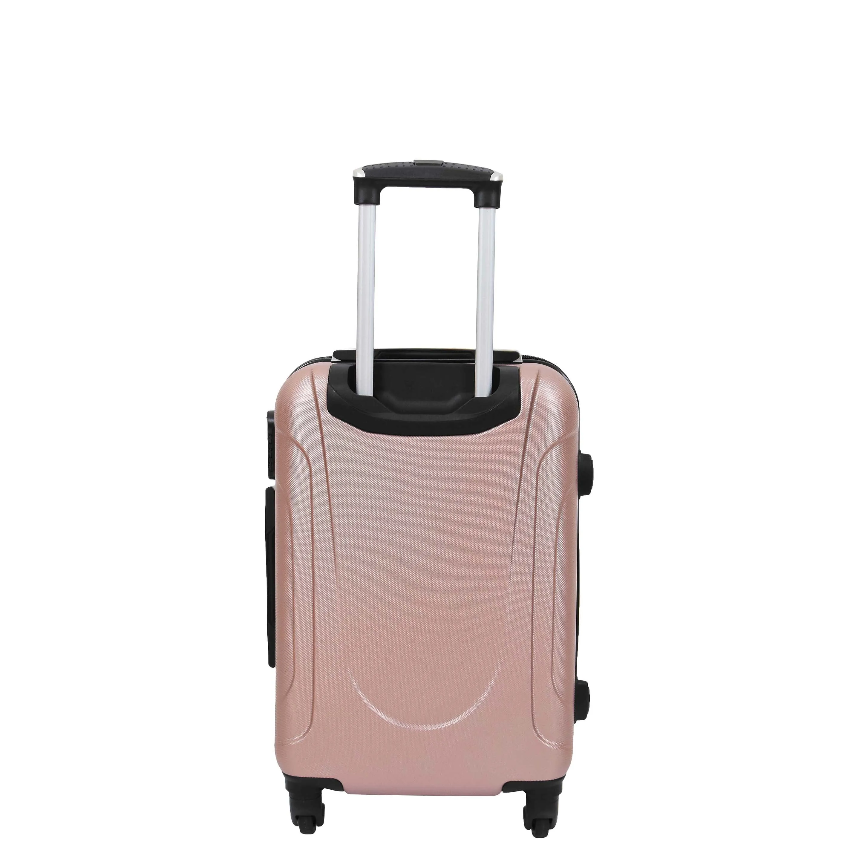 Hard Shell Four Wheel Luggage Digit Lock Sega Rose Gold